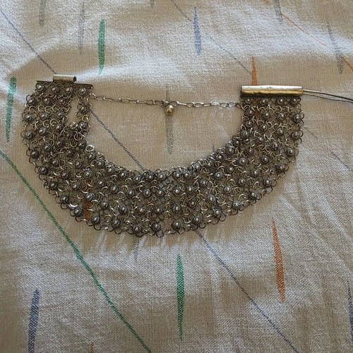 Vintage silver bracelet Sachan Pevival with safety clasp like new