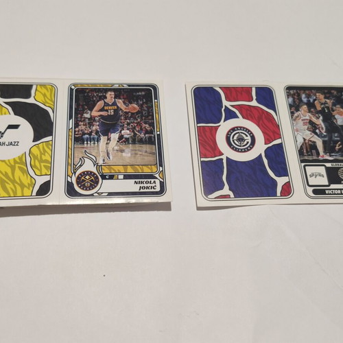 Nikola Jokic and Victor Wembanyama basketball stickers