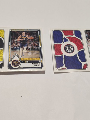 Nikola Jokic and Victor Wembanyama basketball stickers