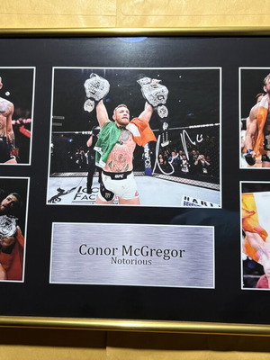 Conor McGregor Signed Replica A3 Poster new, framed