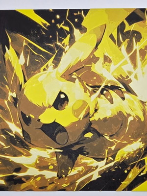 3d релефно изображение Pokemon Pikachu ново