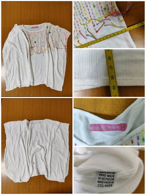 Spinach Mafia women's poncho S white cotton like new