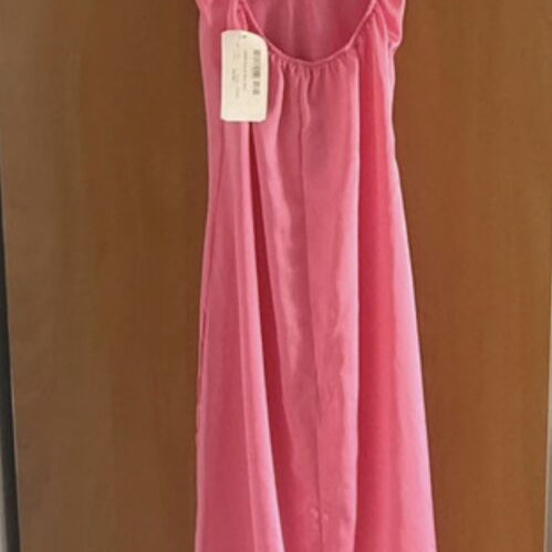 Decoro satin pink dress new