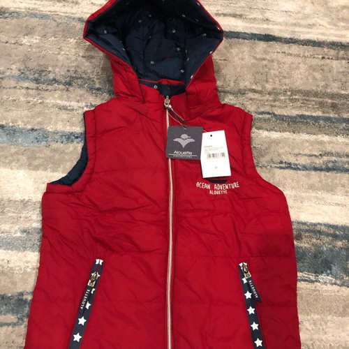 Alouette double face vest jacket new, size 128 cm