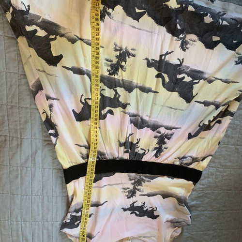 H&M organic cotton skater dress XS used, colorful