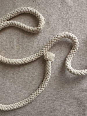 Sailor cord belt like new, beige, size 90