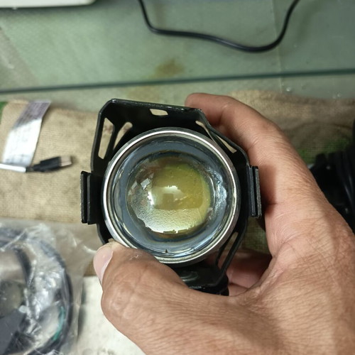 Motorcycle Spotlights like new, pair with cables and switch