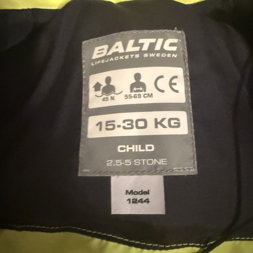 Baltic children's life jacket used, some stains