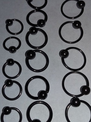 Body piercing rings new jewelry in their pouches