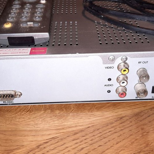 Humax digital decoder used with remote control