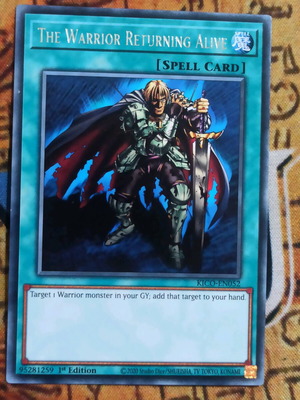 The Warrior Returning Alive Normal Spell κάρτα σαν καινούργια