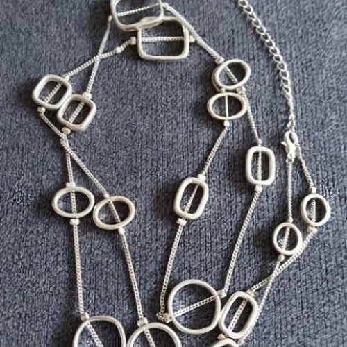 Steel Necklace Snake Chain like new, 94 cm