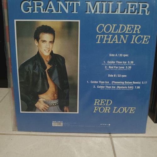 Grant Miller Colder Than Ice / Red For Love 12" coloured vinyl maxi