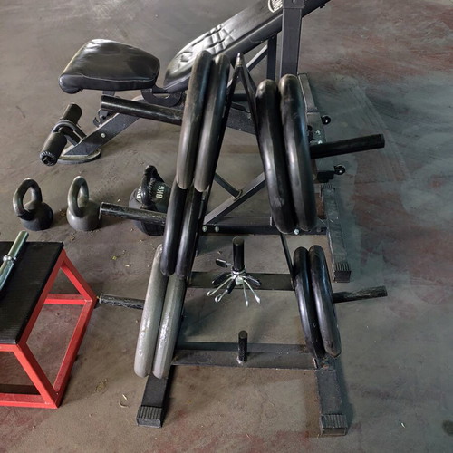 Home Gym Set like new with Viking bench, weights, kettlebells, plyo box