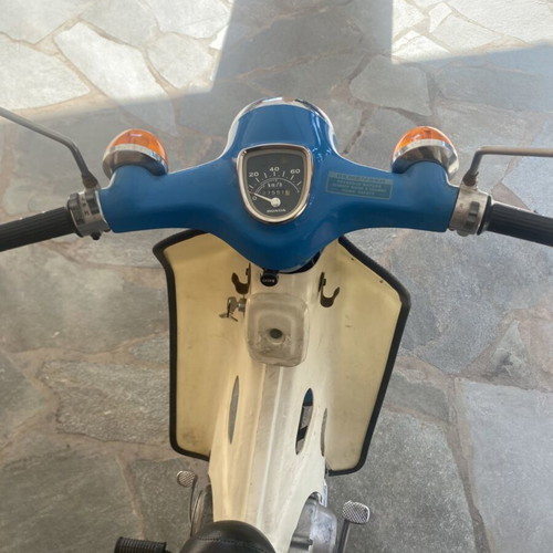 Honda C50 moped used, 50cc, semi-automatic, blue