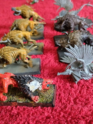 Warhammer Beasts of Chaos Chaos Warhounds used