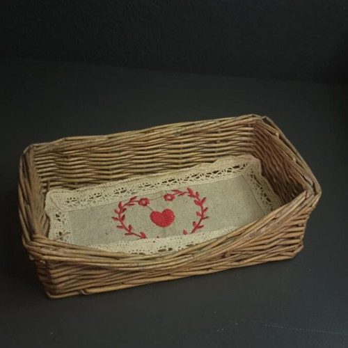 Decorative wicker mini basket used