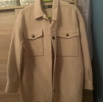 Zara shacket used, beige, size S