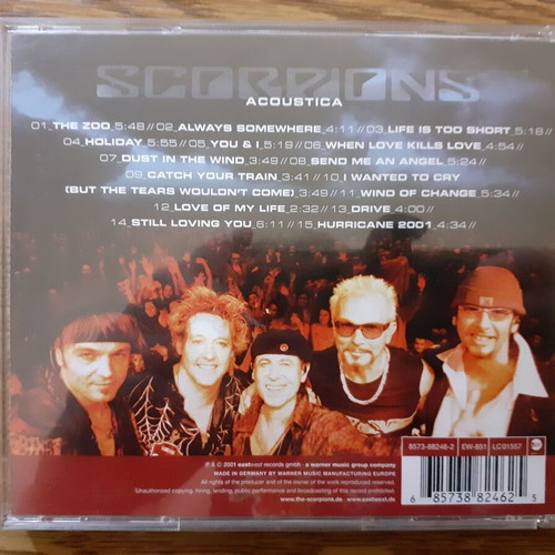 Scorpions Acoustica CD like new, rock