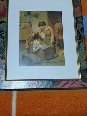 Walter Langley Reproduction Print Frame like new
