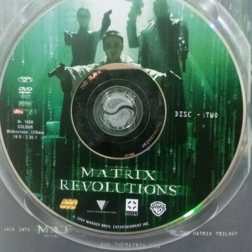 Matrix Revolutions DVD used, 2-disc widescreen edition with Greek subtitles