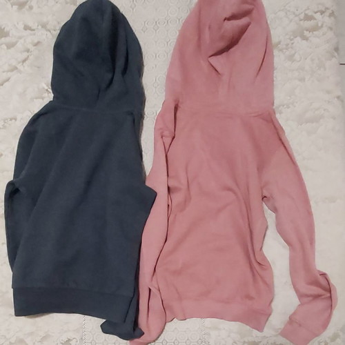 Women's hooded zip-up jackets used, pack of 2