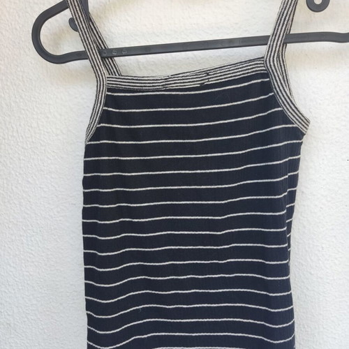 Zara striped tank top used, size S/M, black and white