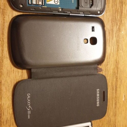 Samsung Galaxy SIII Mini used, classic old gray phone