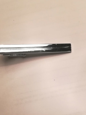 Tie clip silver color, excellent condition, 4.5 cm length