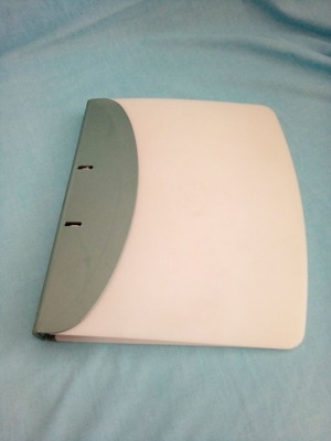 Plastic semi-transparent folder almost like new