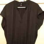 H&M black blouse dress used, size L/40/12
