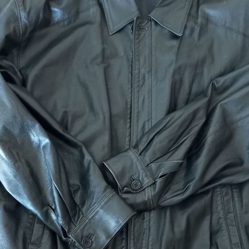 Skins leather jacket black size 52 like new