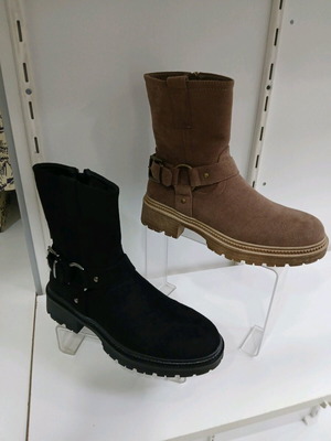 Women's boots new in black and beige colors