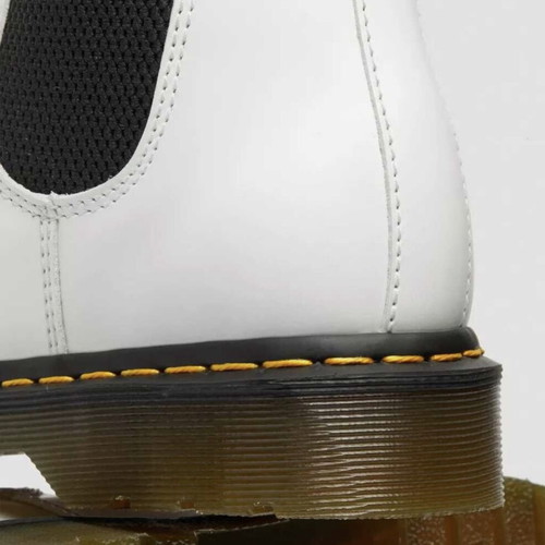 Dr. Martens 2976 Yellow Stitch Chelsea boots new, size 37, white leather