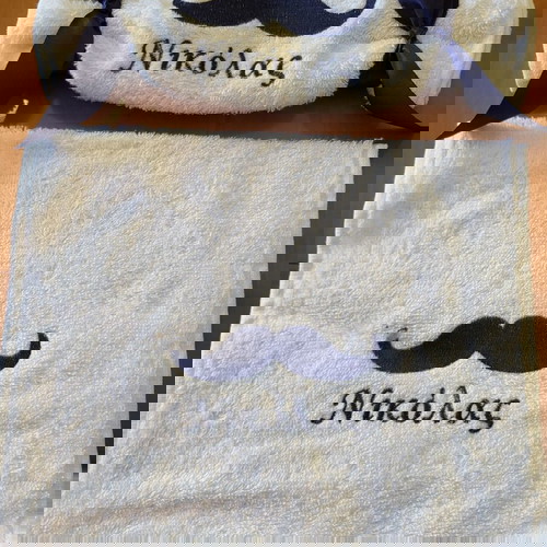 Μπομπονιέρα βάπτισης πετσέτα με εκτύπωση όνομα Νικόλας καινούργια