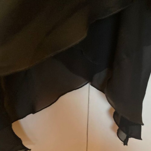 Black asymmetric dress size M like new