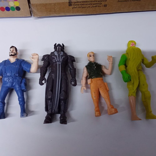 Fortnite action figures used, pack of 4, 10 cm