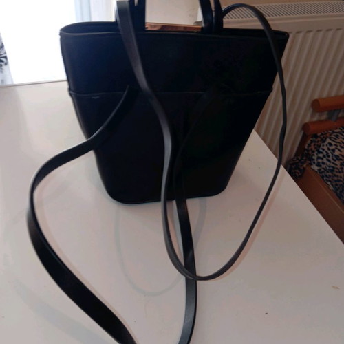 Zara leather bag new and unused, black