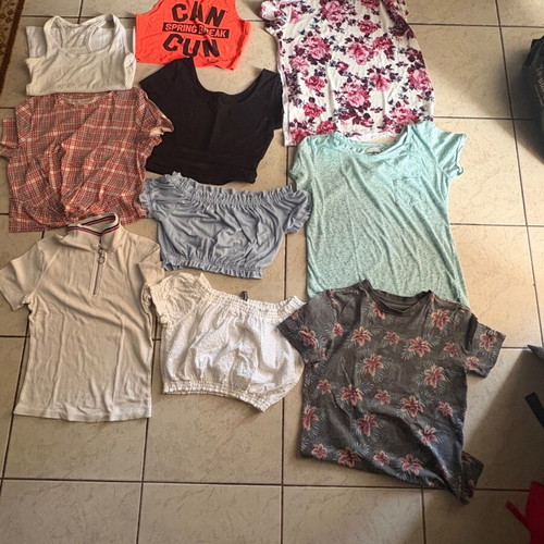 Summer tops pack of 10, Bershka, H&M, Primark, S-M