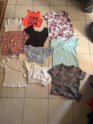 Summer tops pack of 10, Bershka, H&M, Primark, S-M