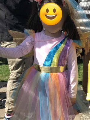 Unicorn carnival costume like new, size 4-5