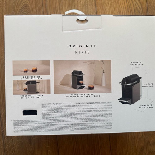 Nespresso Original Pixie Titan coffee machine new