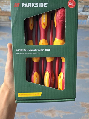 Parkside VDE 1000V Screwdrivers like new, chrome vanadium steel