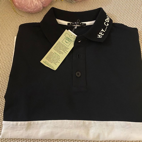 Sisley spring t-shirt for boys 7-8 years new, black and white