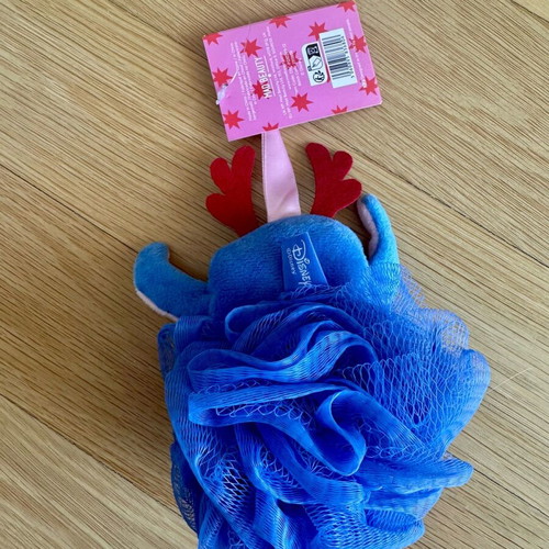 Stitch bath sponge new with Christmas design
