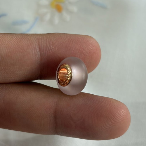 Pandora Murano pink matte charm ALE MET