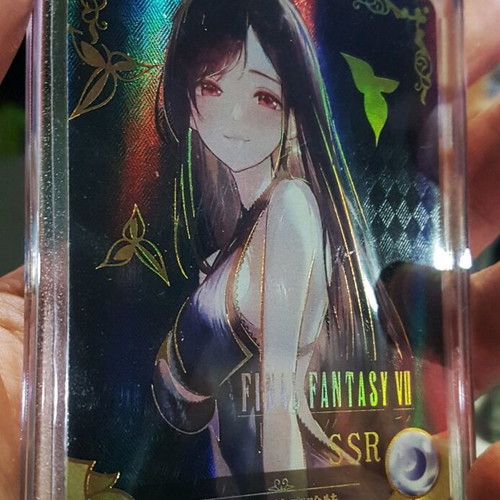 Tifa from Final Fantasy VII Waifu Holo Card new with UV protection