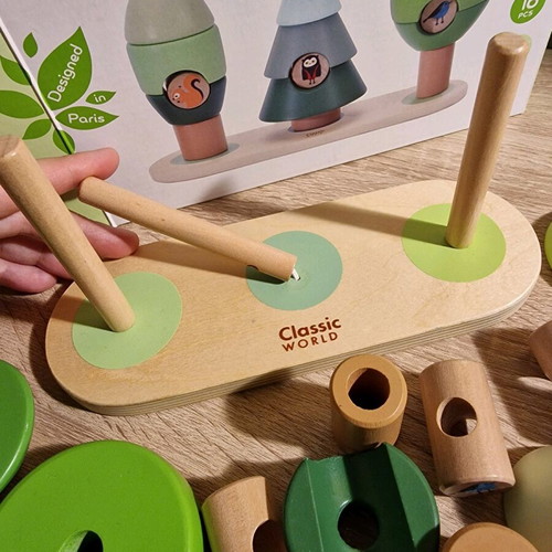 Classic World Little Forest stacking toy like new
