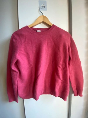 Adagio women's sweater used 100% cashmere pink