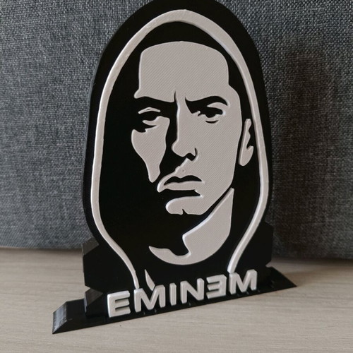 Eminem collectible figure new, 3d printing, white and black